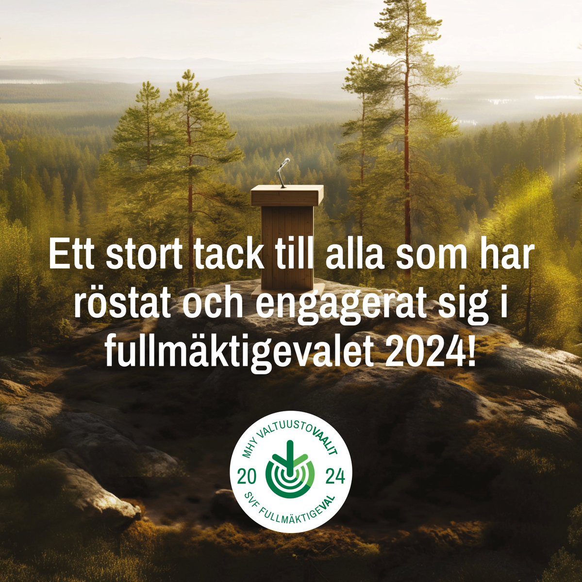 🌲 SVF:s fullmäktige för perioden 2025–2028 är nu framröstat! 🌲

📰 Läs pressmeddelandet: svf.fi/sv/osterbotten…