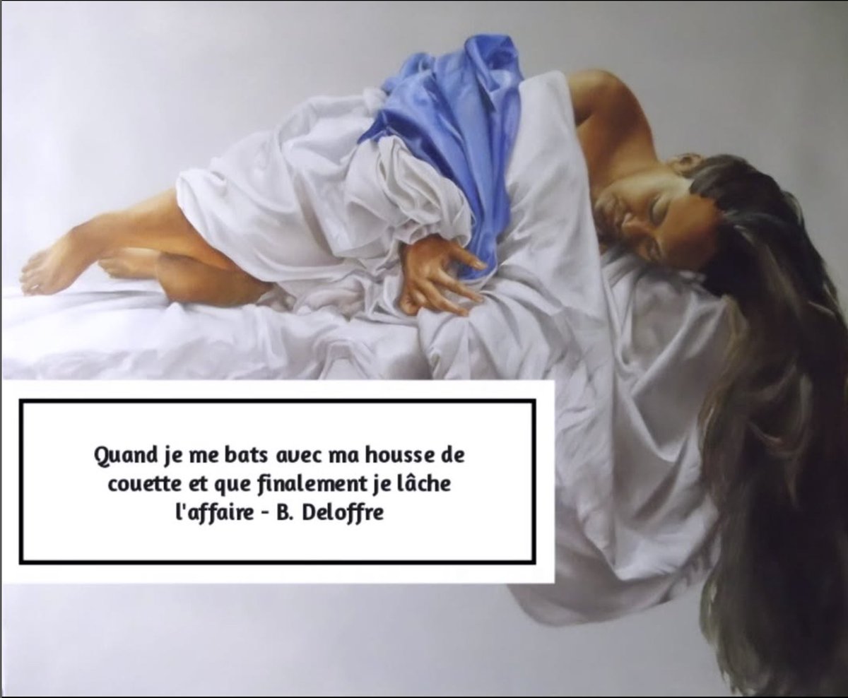deregledelart's tweet photo. Quand je me bats avec ma housse de couette et que finalement je lâche l'affaire - B. Deloffre
#Retrouvez d'autres tableaux détournés sur https://t.co/siyJoMI1Gj

#peinture #tableau #peintre #parodie #faussaire #toile #huile #art #artiste #expo #exposition #caricature #plagiat https://t.co/KEbCvAi3Of