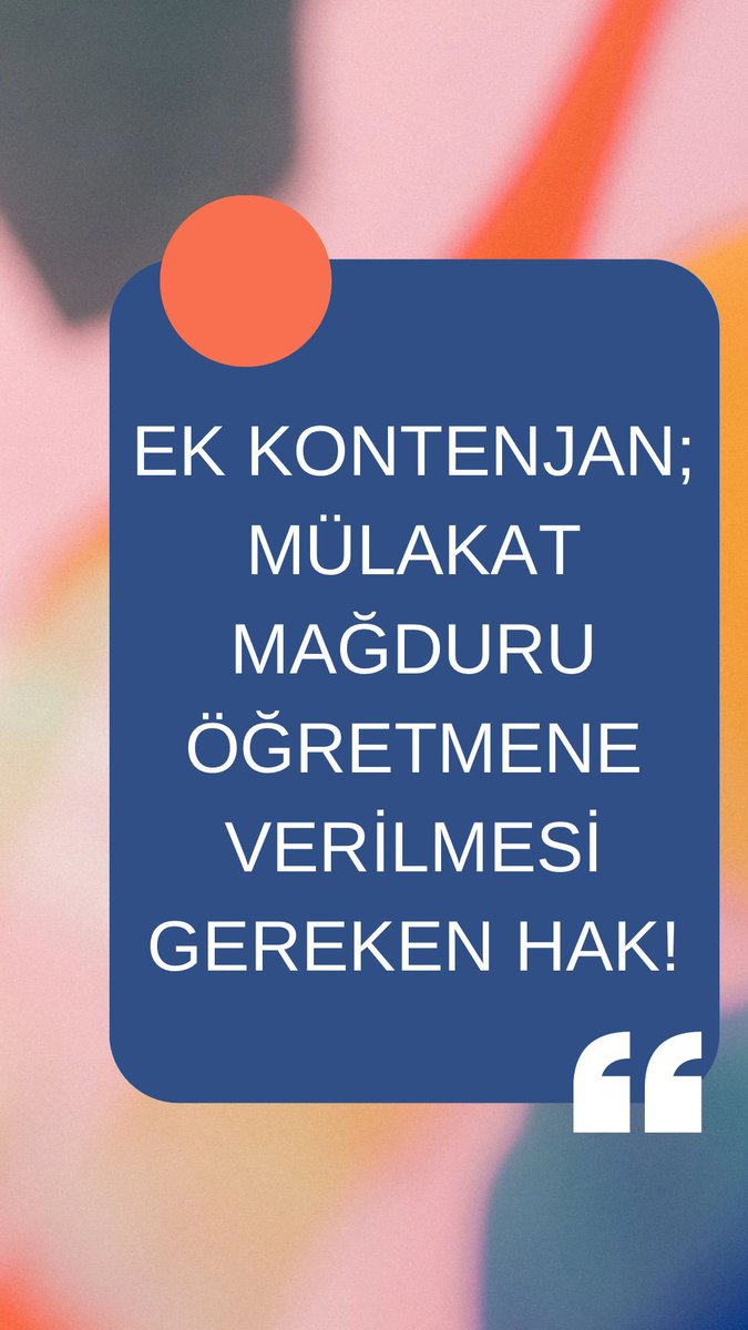 Nupeldaa_09's tweet photo. Mülakat ile mağdur edilen öğretmenlere ek kontenjan haktır
#MEBdeEkYerleştirmeNöbeti https://t.co/6npurNbw5z