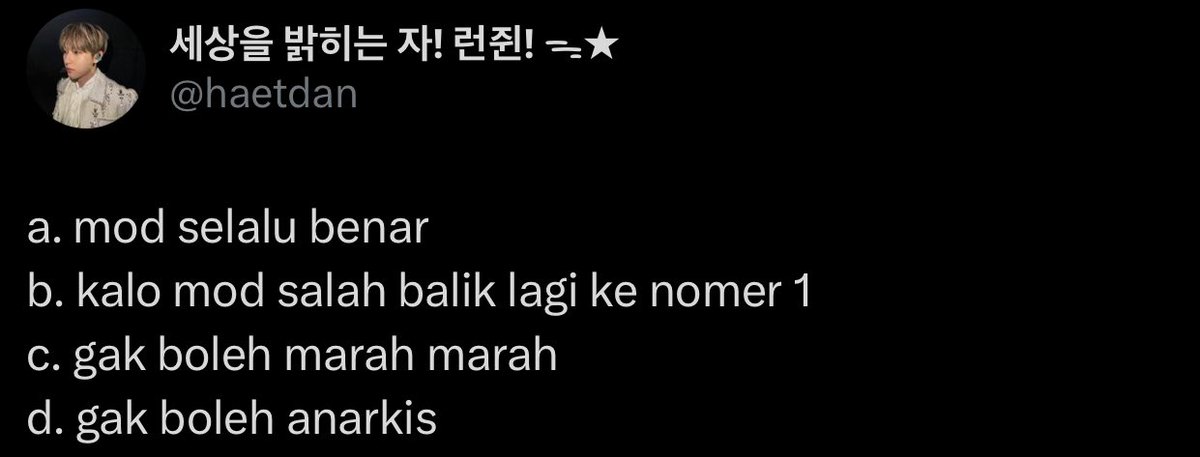 haetdan's tweet photo. gitu dah intinya. poin drop di sini ya, gak drop juga gapapa si gue juga udah mumet soalnya tapi ya namanya juga idup masa gak mumet? makasih dah maen, jangan kapok ya 🥺 https://t.co/HWL2qgOyRS