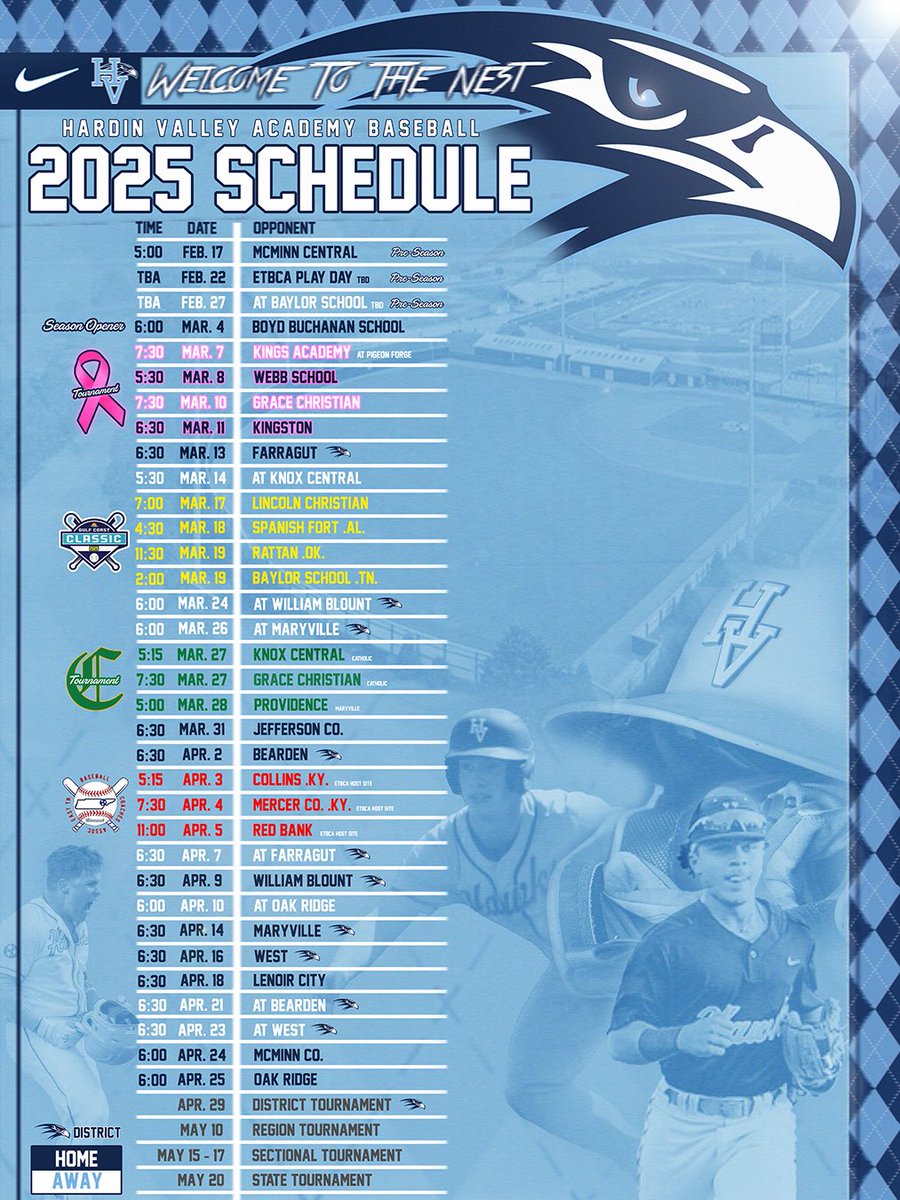 hvabaseball's tweet photo. 2025 HVA varsity baseball schedule is complete!
#Allin #DefineYourOwnSuccess #Invested
#HVAbaseball2025 https://t.co/z5EbCkZJiy