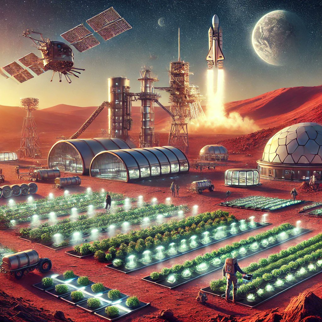 MarsXDream's tweet photo. 🚀 The Martian dream is now a reality! 🌱🌍
MarsX is transforming agriculture on Mars. From seed to harvest, it's all about innovation and growth on the red planet. 🌾
Are you ready to plant your future on Mars? #MarsX #SpaceAgriculture #MartianFarm https://t.co/QjrDPmccje