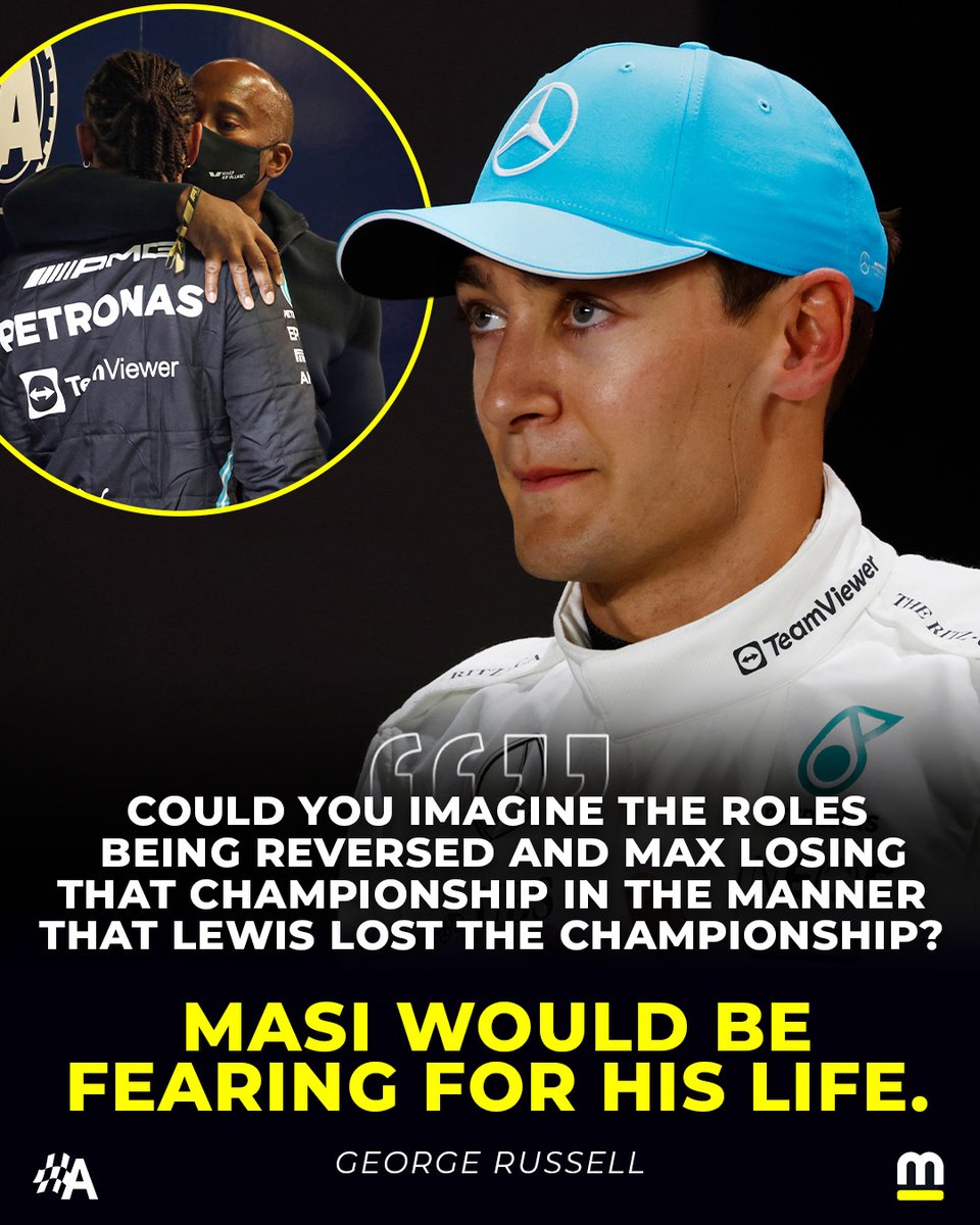 autosport's tweet photo. George Russell believes Max Verstappen would have handled 2021 very differently if he had been in Lewis Hamilton’s shoes 👀 https://t.co/2S9MIzNYzK