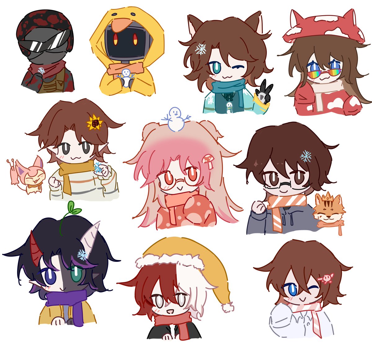 CHRISTMAS ART RAFFLE❄️
to join you need to :
• like 
• retweet 
• follow 
• reply ur oc/character 
one will get a bust up art like pic 1
another will get a chibi type art like pic 2 but rendered
fanart of ur oc in Christmas theme!(example⬇️)
end at Dec.10th, will be 2 winners