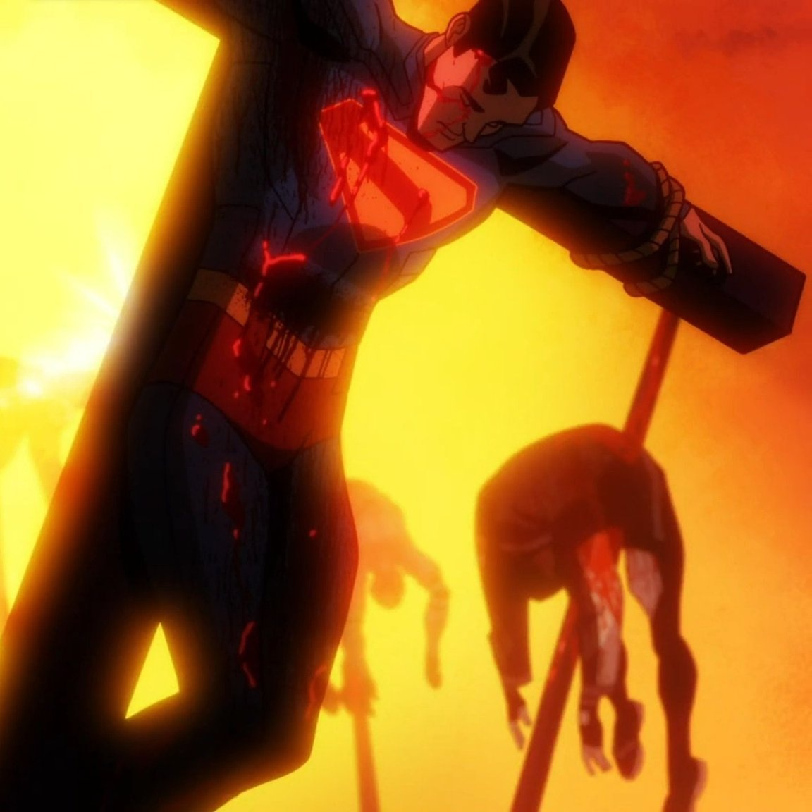 BlogDeBatman's tweet photo. #DCUAnimación: 👀 CURIOSO CUSNTO MENOS 👀

La primera aparición oficial del #Superman de @JamesGunn en el #DCUniverse es... una referencia religiosa dentro de una visión de un futuro apocalíptico. 

A ver si todos se quejan de eso como se quejaban cuando lo hacía @ZackSnyder 😅 https://t.co/Gxw15VutLE