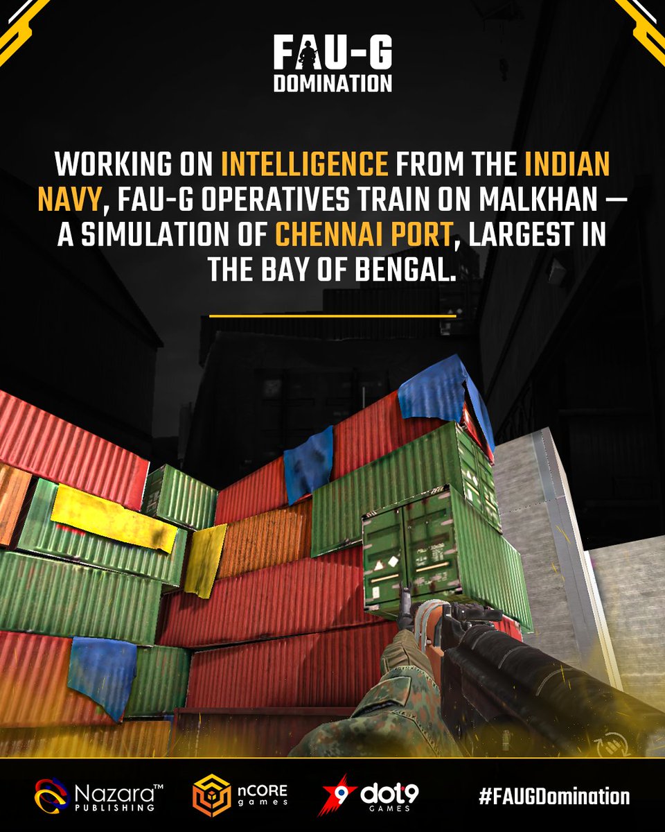 FAUGDomination's tweet photo. Ready for a bit of portside action? π
Plenty of containers means a lot of corners to clear. So always keep an eye out when playing here. π
#FAUG #FAUGDomination #FAUGGame #MadeInIndia https://t.co/sWUhE7o2qX