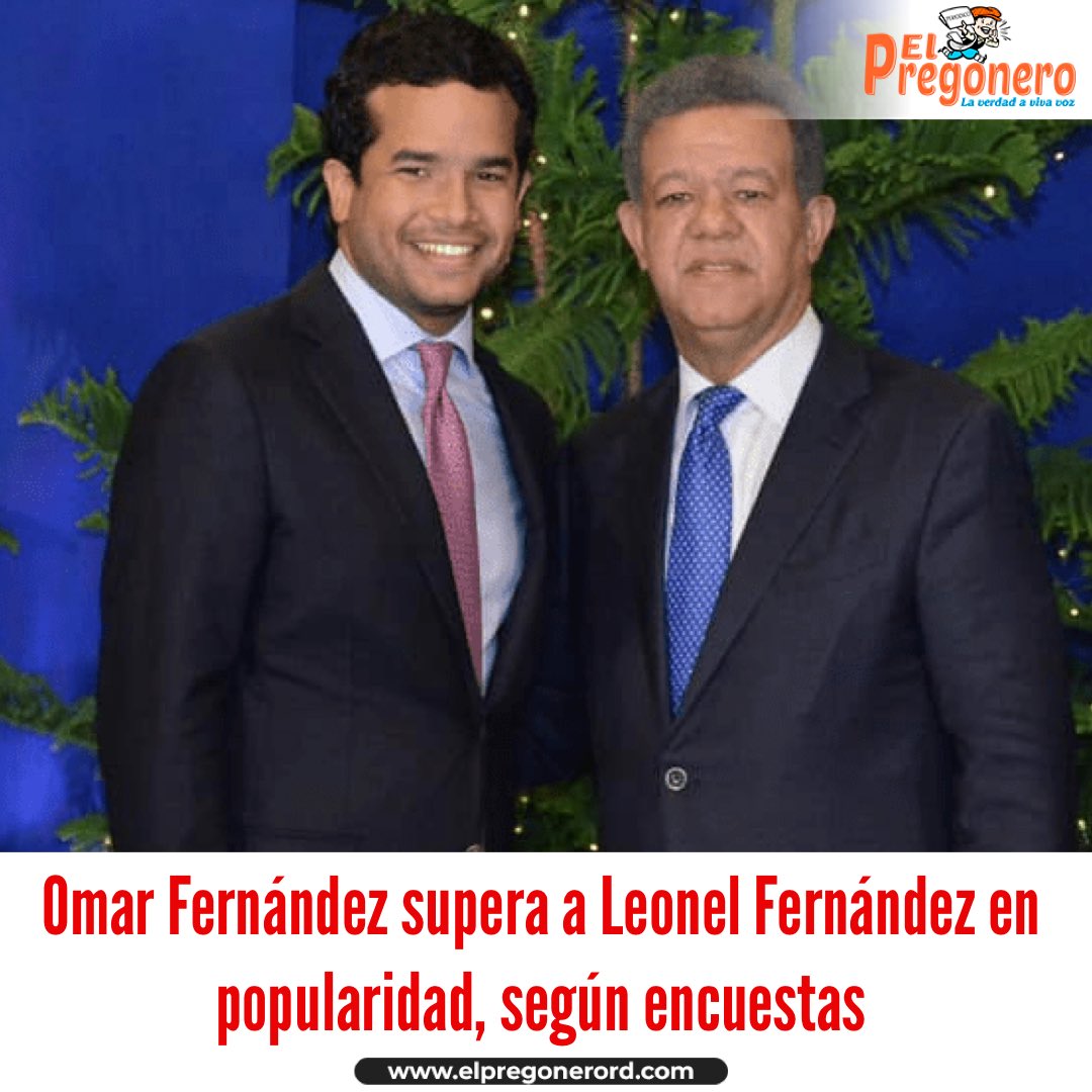 KelvinOrtizF's tweet photo. Omar Fernández supera a Leonel Fernández en popularidad, según encuestas 

https://t.co/HSMJfZSwlB 
#ElPregoneroRD https://t.co/y47ey3yVZY