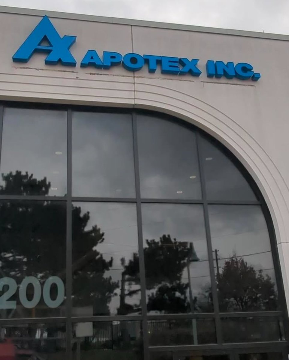 LED_SolutionsCA's tweet image. Just upgraded Apotex Inc.’s signage with durable acrylic faces, vibrant blue trim, and energy-efficient LEDs! A 20-year lifespan, 4-year warranty, and a sleek new look for Canada’s pharmaceutical leader. Let’s transform your signage: ledsolutions.ca #LEDSigns