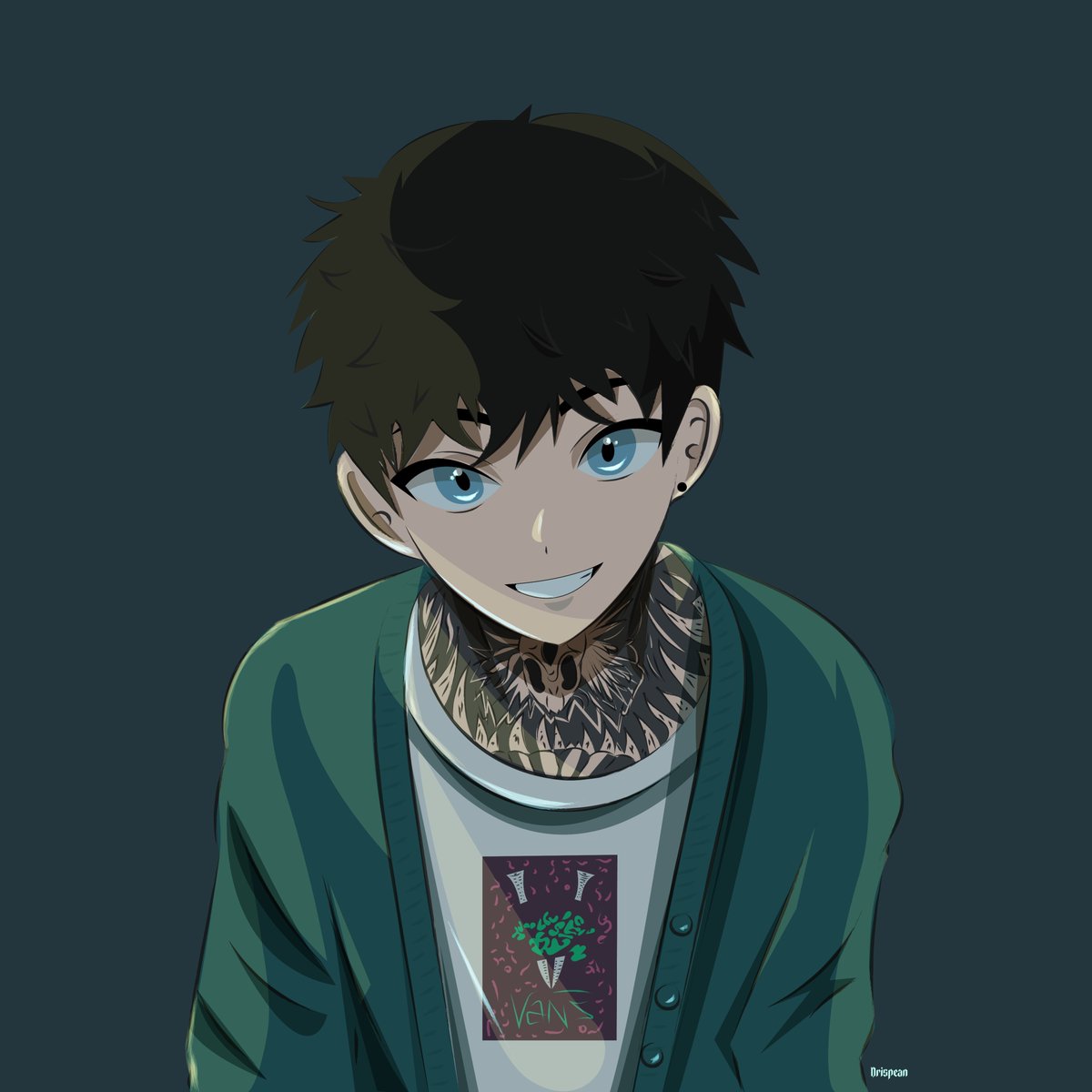 tanjiklw's tweet image. Dibujito para celebrar el #HouseOfVansVol3 🖤