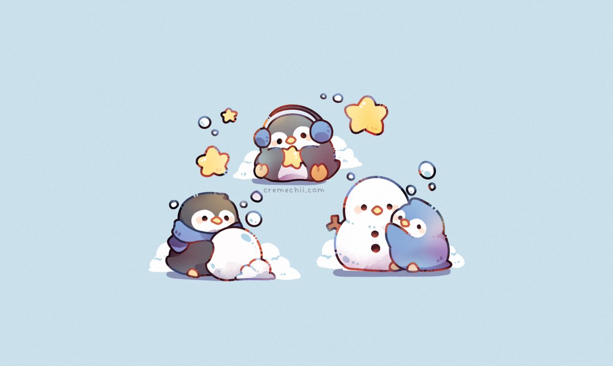 cremechii's tweet photo. Lil’ Penguins ❄️⭐️ https://t.co/brFjrlsxWn