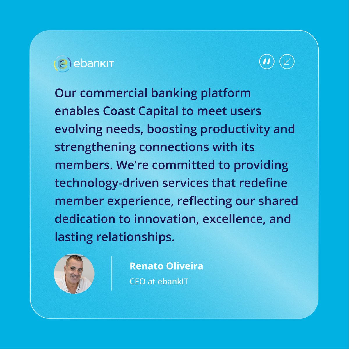 e_bank_it's tweet image. @Coast_Capital has launched a digital commercial banking solution powered by ebankIT. This new platform empowers Canada’s largest federal credit union with technology that enhances productivity and strengthens connections with its members. #commercialbanking #ebankIT