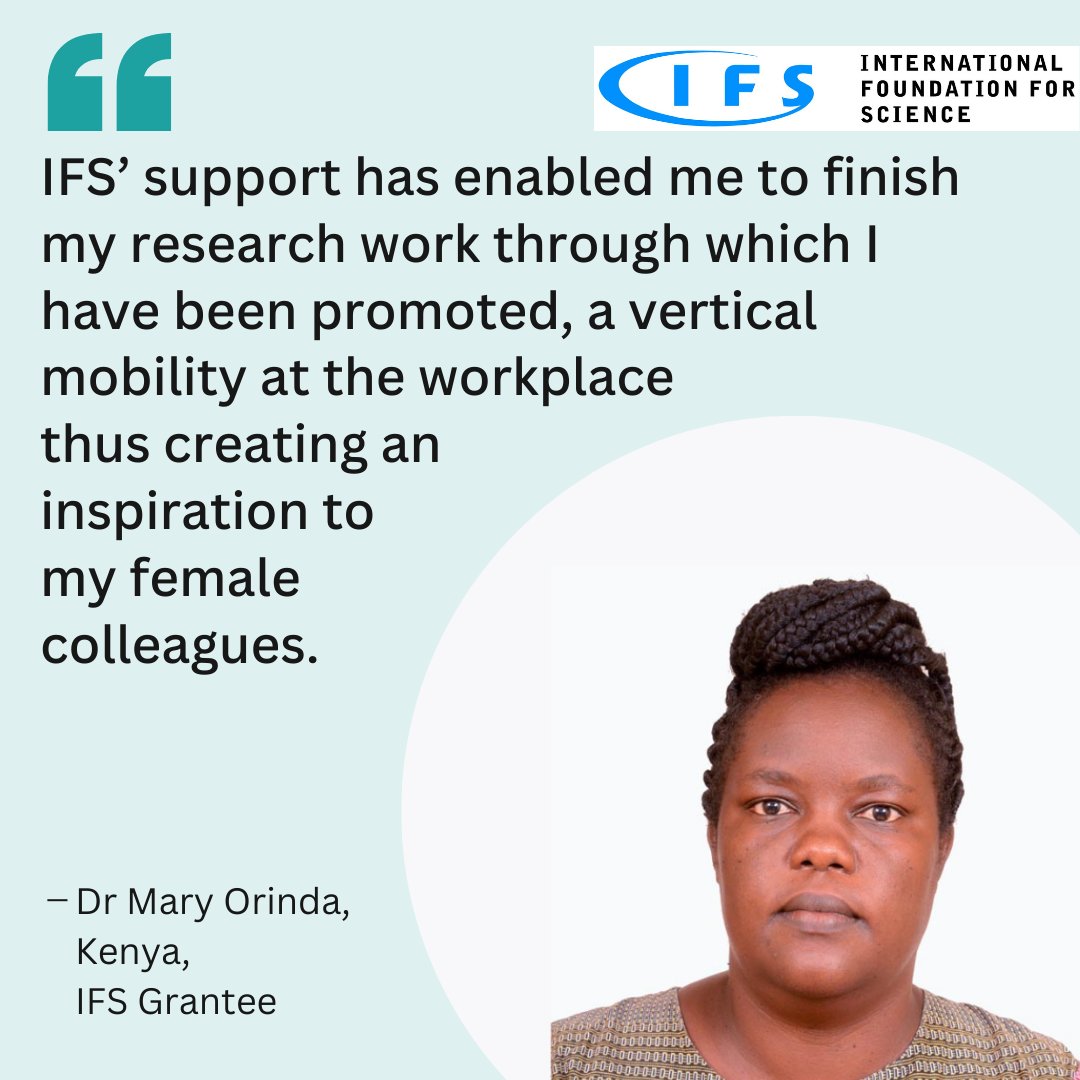 INTERNATIONAL FOUNDATION FOR SCIENCE tweet media