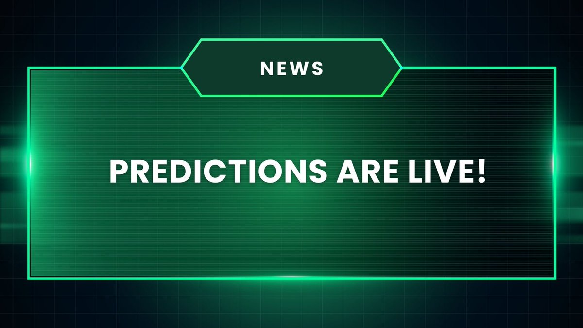 🛎️🛎️ PREDICTIONS LIVE !!! 🛎️🛎️

We just launched an initial version of Predict to Earn. This is just the beginning. 

A lot of exciting stuff is yet to come