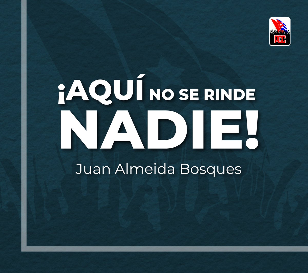 Esa misma determinación en aquel momento difícil es la que nos sigue guiando. En #Cuba seguiremos venciendo #ConLaFuerzaDeLaUnidad