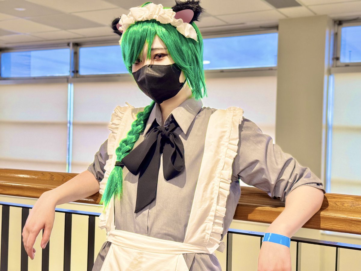 seisuiburst0329's tweet photo. #ガタケット179
#cosplay
#iphone15pro 

model @manpuku_panda 

ビジュ強🐼💚さん
撮影ありがとうございました！ https://t.co/Oy1dqDBjz9