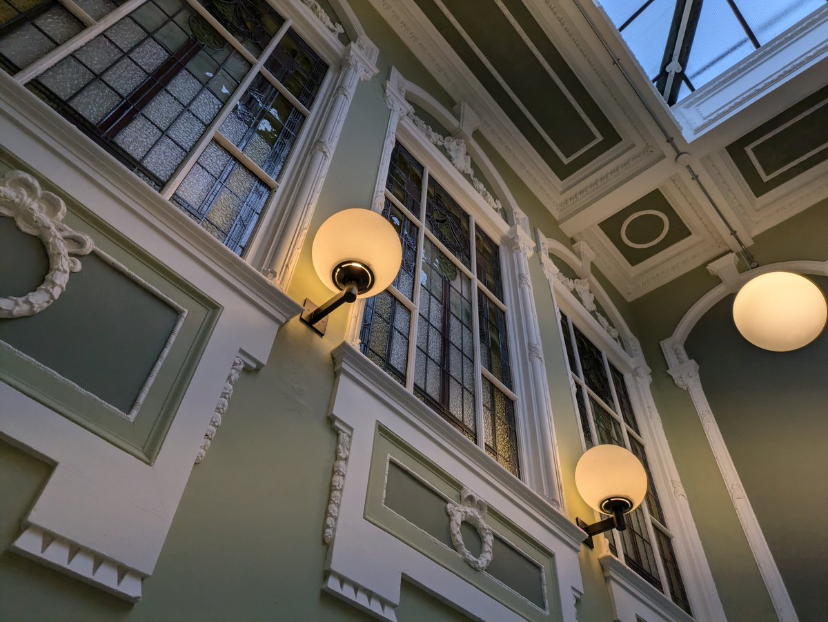 radioquiet's tweet photo. Planning how we'll hunt for neutron stars with the Square Kilometre Array, Edwardian Baroque-style, at Oddfellows Hall, Manchester. https://t.co/w7AuLvt4UZ