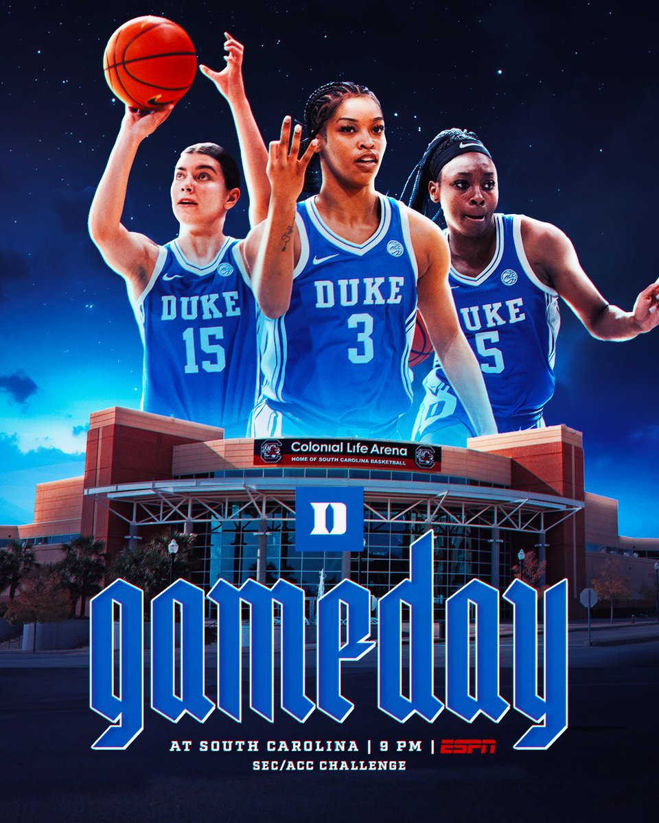 Top-10 Matchup in Primetime 💡

🆚 South Carolina
⏰ 9 PM ET
📺 ESPN