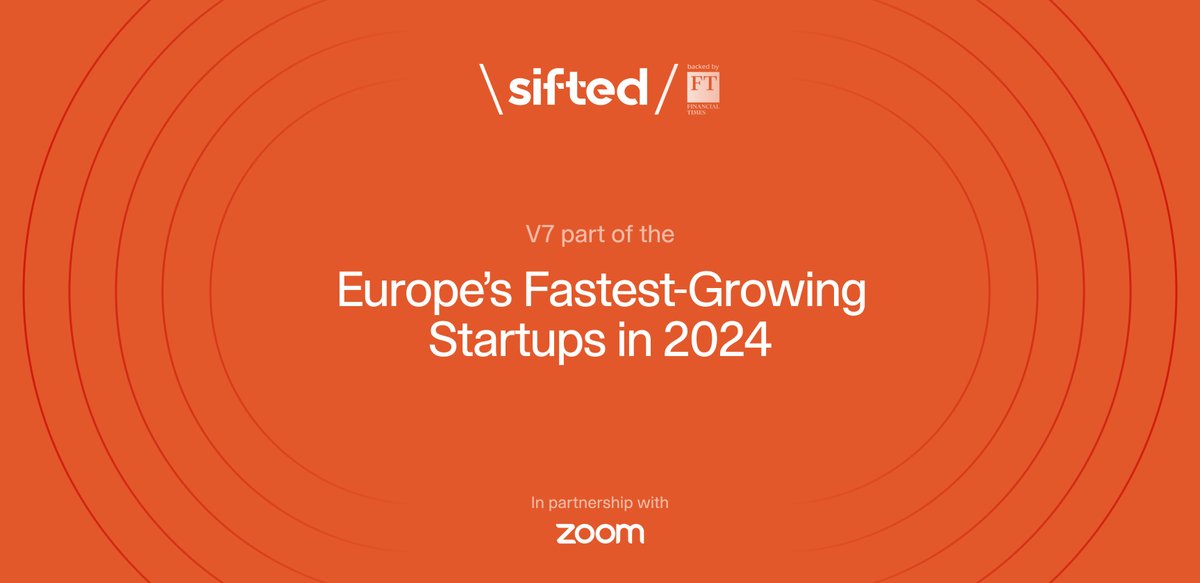 🎉 V7 has been ranked as one of the Fastest-Growing Startups in Europe by Sifted!

We’re proud to be featured as the only GenAI startup in the Top 50 👏.

Huge congratulations to the entire team, and a big shout-out to all the other startups on the list!