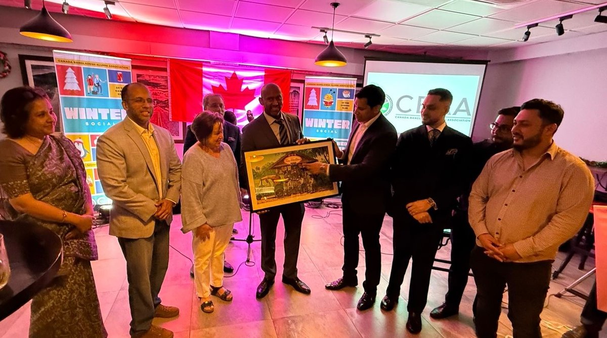 AjitSinghCanada's tweet photo. Amazing night with Canada Bangladesh Alumni Association,Principal Coordinator for SDGs Chief Advisor Yunus' Office Lamiya Morshed,dynamic 🇨🇦alumni&amp;friends speaking about close connections to 🇨🇦&amp;many contributions to 🇨🇦&amp;🇧🇩! Let’s keep our ties strong&amp;grow them!#Bangladesh #Dhaka https://t.co/NAV3l0zZfy