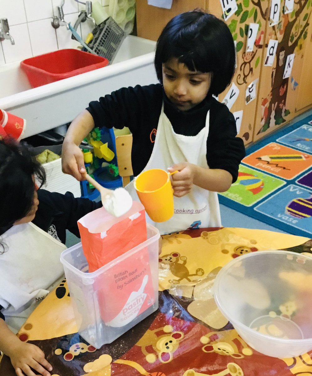 #SJCNursery
Christmas play dough making today.
The classroom was filled with  the smell of cinnamon.