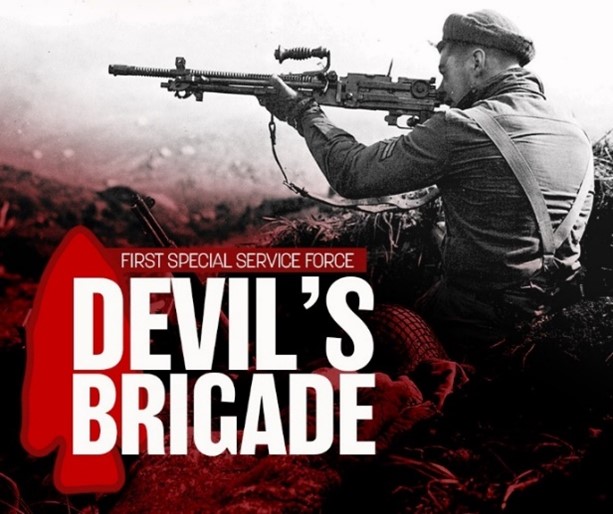 USSOCOM's tweet photo. ♠️ #OTD 80 years ago, the First Special Service Force, a 🇺🇸 and 🇨🇦 commando unit and predecessor to modern day Special Forces, disbanded in Menton, France. They earned the nickname the 'Devils Brigade' by the German Army for their aggressive night patrols in Italy. #ARSOF https://t.co/7CauAbHKr9