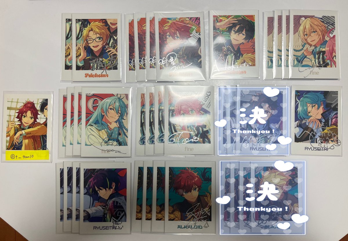 t__than10's tweet photo. 【交換/譲渡】あんスタ ぱしゃっつ TRIP

譲→画像参照

求→真緒 or 定価(128円/枚)+送料

✧郵送での交換
✧1~◎
✧譲渡の場合はPayPayのみ

お気軽にお声掛けください🙇‍♀️ https://t.co/8scAlHvfES