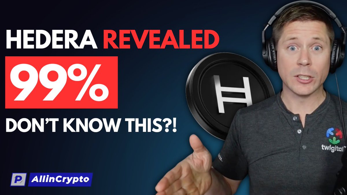 99% of people in the world have no idea what <a href="/hedera/">Hedera</a> is ... But they will!!! Join me at 18:30 UK time for a exclusive interview with <a href="/thehbarbull/">The HBAR Bull | ℏ/acc</a> as we dive into all things #Hedera $HBAR!!! Hard not to be bullish on this crypto project with so much going for it! we get into it!!