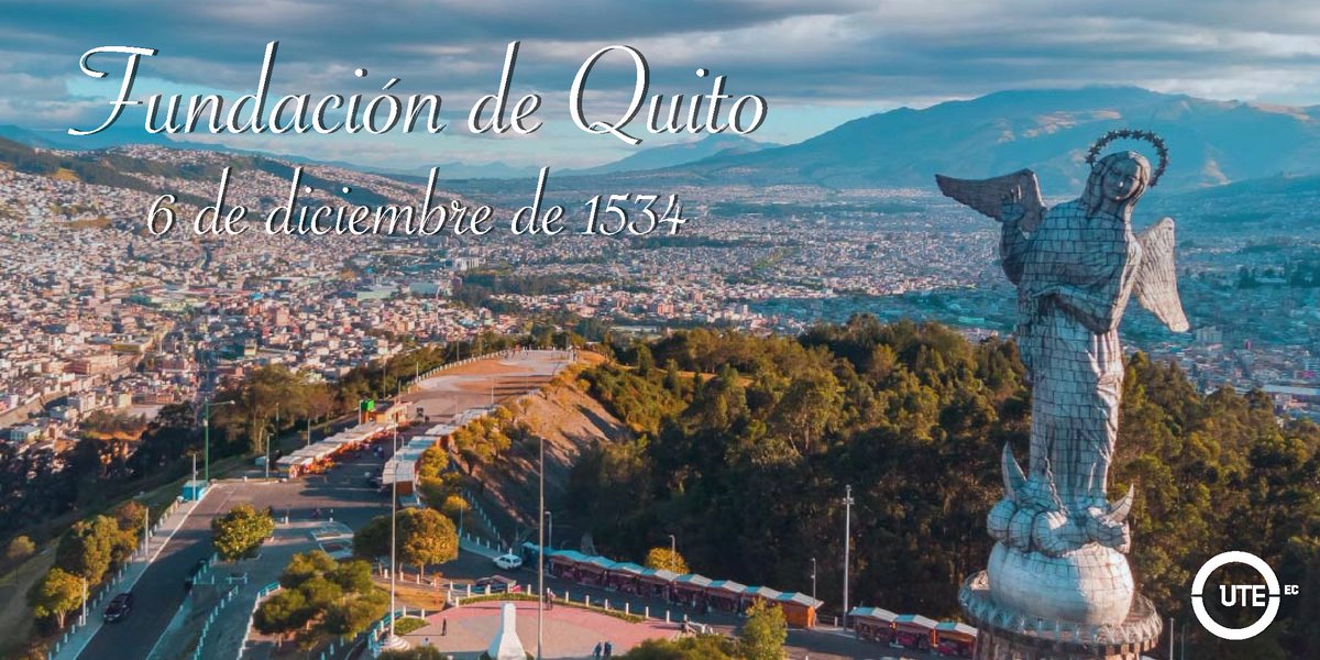 UTEoficial's tweet photo. Hoy conmemoramos los 490 años de fundación de San Francisco de Quito, declarada el primer Patrimonio Cultural de la Humanidad por la @UNESCOQuito, sus calles coloniales y su riqueza histórica. Nos llena de orgullo celebrar a  la ‘Carita de Dios’.
¡Que viva Quito! 🎉❤️ https://t.co/XSwBuJF9Kv