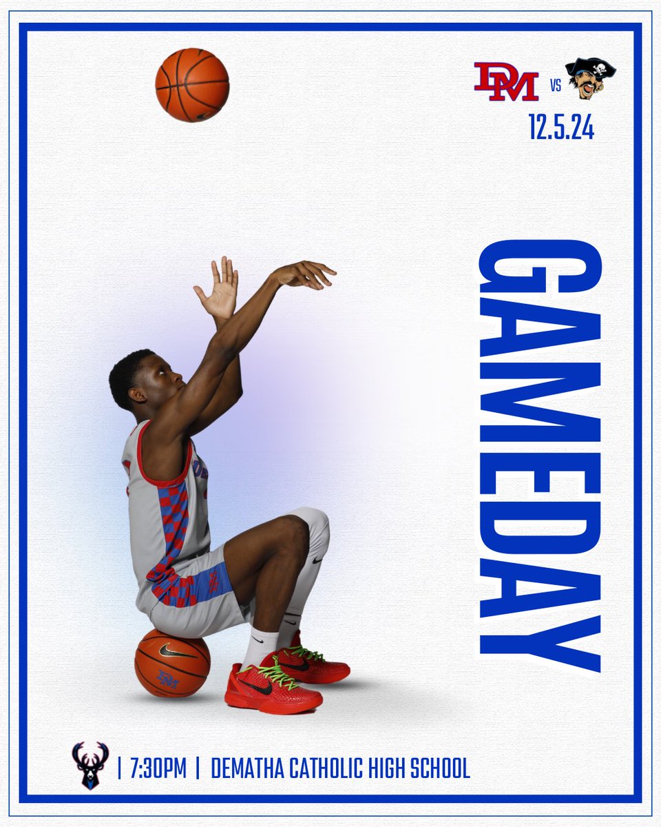 DeMathaHoops's tweet photo. 🏀 Game Day 🏀
🦌 🆚 Eleanor Roosevelt 
📍 DeMatha Catholic High School 
 ⏰ 7:30 https://t.co/5LInV00hqW