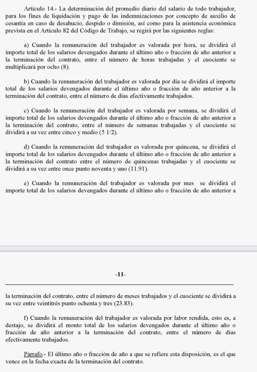 LuisVB79's tweet photo. 3.Esta propuesta marcada en verde  del CONEP en específico es INNECESARIA ¿ Saben por qué?  Porque lo tenemos establecido en el Reglamento No. 257-93 para Aplicación del Código de Trabajo en su artículo 14 , desde el año 1993. https://t.co/8GiAliCzFk