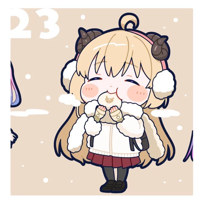 わためぇ5周年カウントダウンあと23日「おいちおいち」#つのまきあーと 