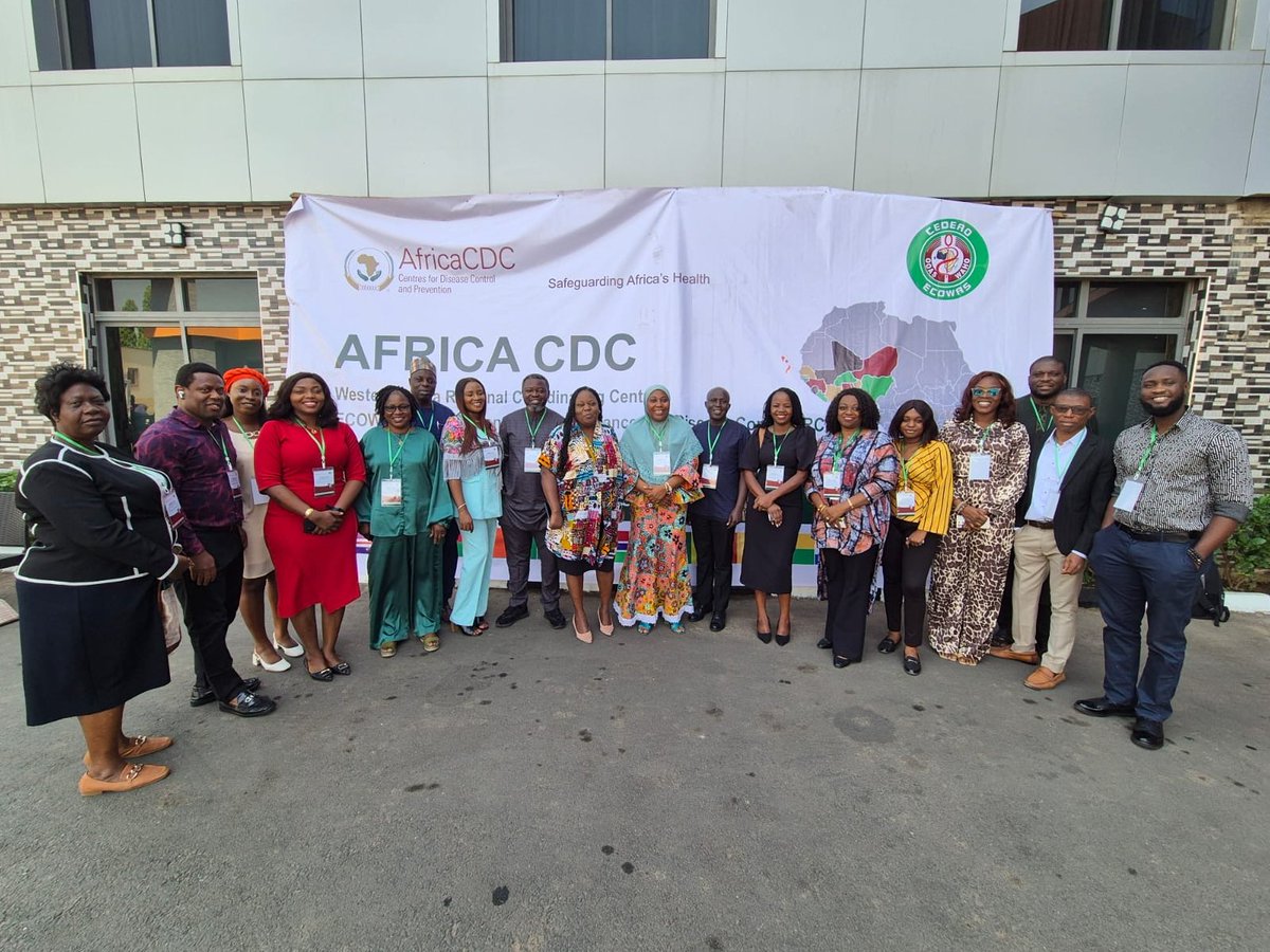 Ecowas_cdc's tweet photo. Exciting times! The Africa CDC-West Africa RCC & ECOWAS RCSDC are meeting in Abuja, Nigeria, from Dec  5-6, 2024, to collaboratively plan for 2025. Together, we're building a stronger regional health security framework for West Africa. 💪 #GlobalHealth #WestAfrica

🛡️ The goal is clear: Strengthen coordination & collaboration for effective implementation of public health priorities in West Africa. Let’s leverage the strengths of Africa CDC & ECOWAS RCSDC! #HealthSecurity #AfricaCDC

Day 1: Highlights include strategic priority presentations, identifying areas of synergy (Surveillance, Labs, EPR, NPHI, Research), & discussions on Mpox & One Health. Collaboration starts here! #RegionalHealth #PublicHealthGoals
