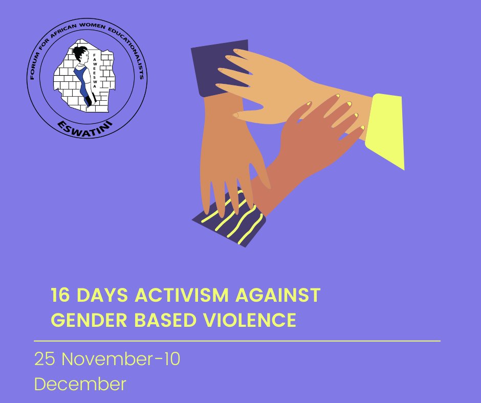 FAWEAfrica's tweet photo. MARKING THE 16 DAYS OF ACTIVISM WITH FAWE ESWATINI

FAWE Eswatini will walk with girls and young women from Ekukhanyeni community to raise awareness on GBV. 
#KeepHerSafe #UNiTE #Educate2Elevate
@FAWESWA2 @FaweTanzania  @FAWEUganda  @FAWERwanda  @FAWEGAM  @FaweGhana @FaweGhana https://t.co/LfEeM6toae