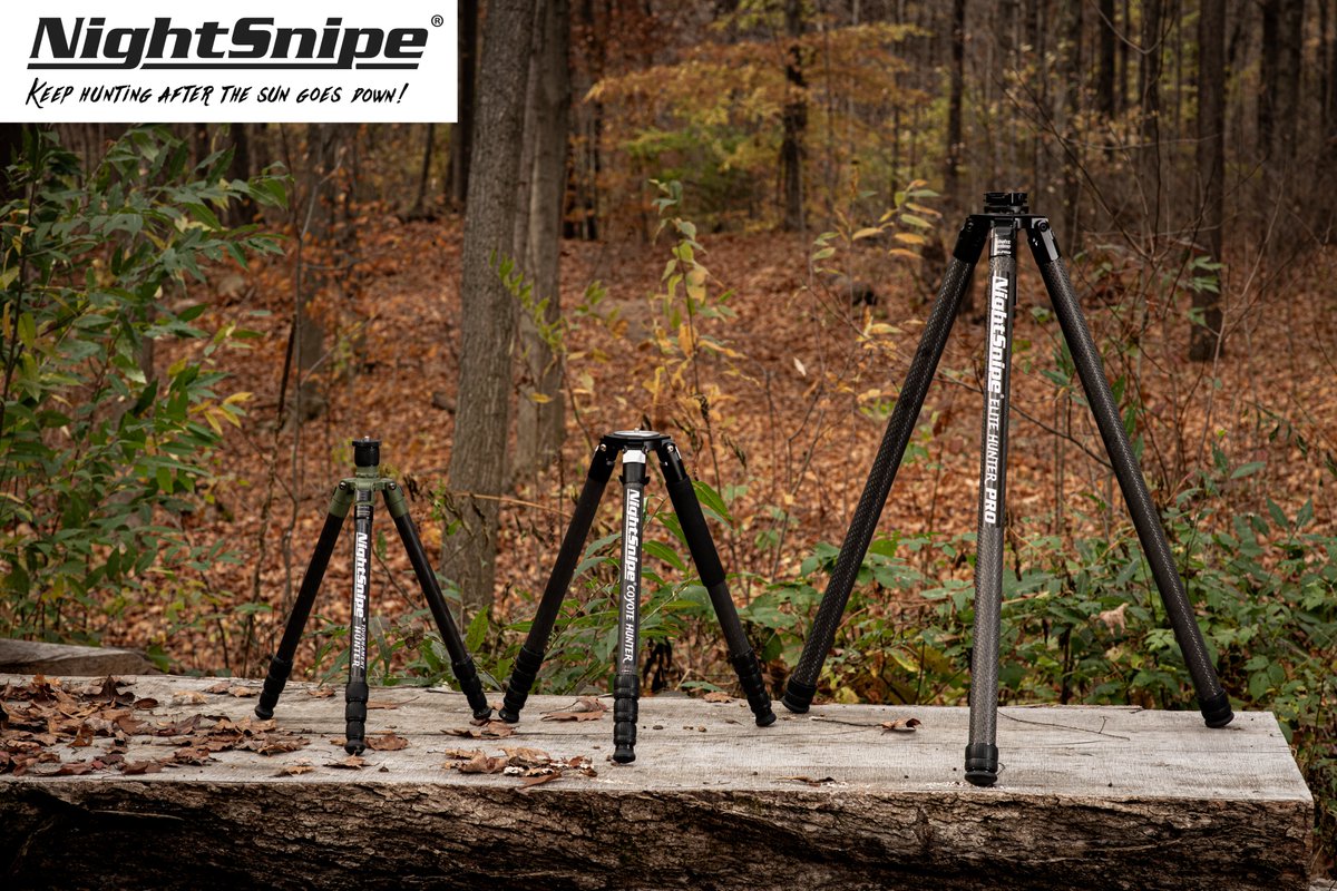 PHO_NightSnipe's tweet photo. All NightSnipe Carbon Fiber Tripods are in stock‼️

Check them out today!⬇️

💥 Elite Hunter Pro

💥 Coyote Hunter

💥 Tournament Hunter

➡️ https://t.co/1b8xThnGX6

#nightsnipetripods #predatorhunteroutdoors #coyotehunting #hoghunting #tripod #hunting #predatorhunting https://t.co/xijVJRdIVx