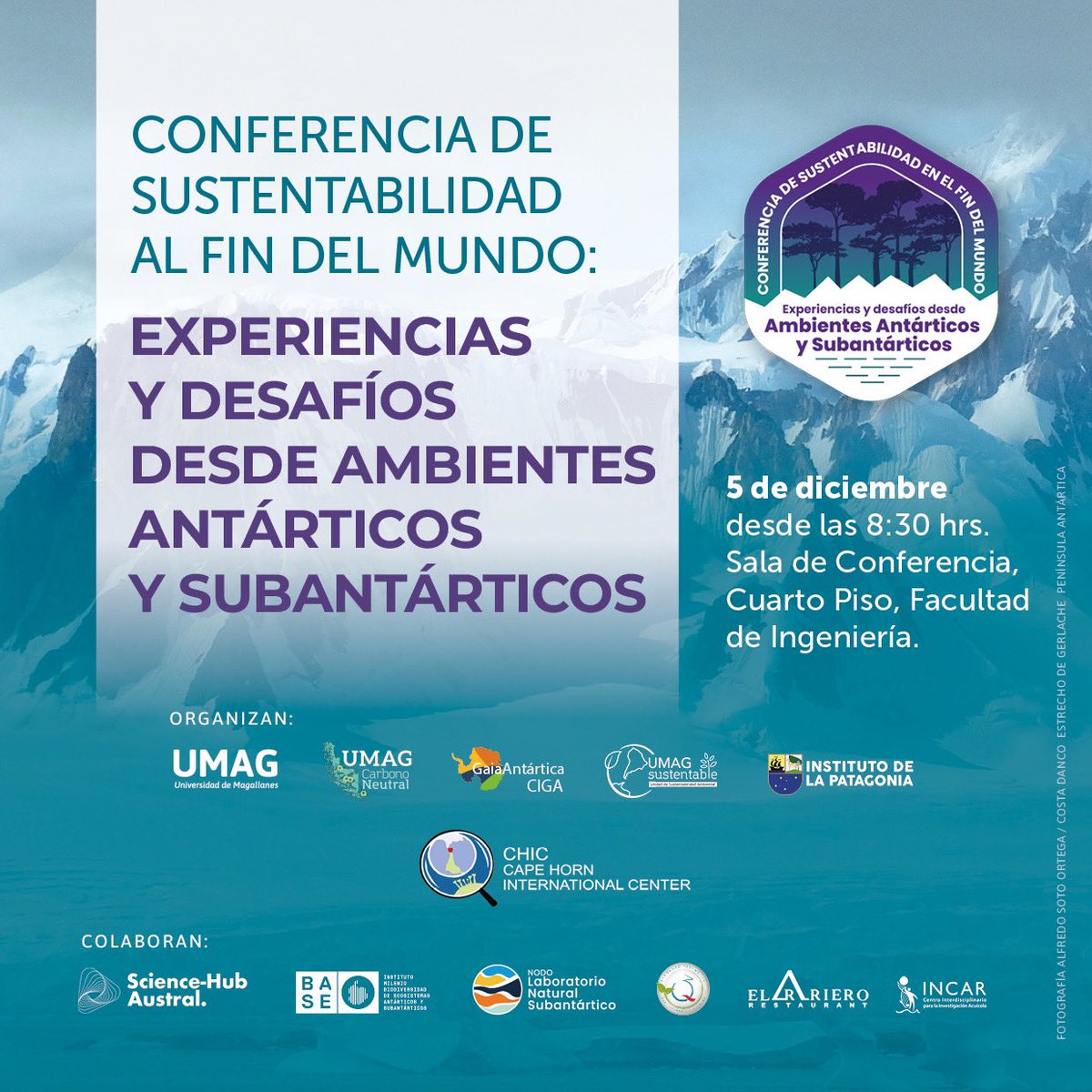 Hoy en la 1era. conferencia de #sustentabilidad en Universidad de Magallanes "¿Puede la #acuicultura contribuir a los #ODS desde el sur de Chile?". Presentará Dra. Doris Soto del Centro Interdisciplinario para la Investigación Acuícola (INCAR)  #magallanes #puntaarenas #ciencia