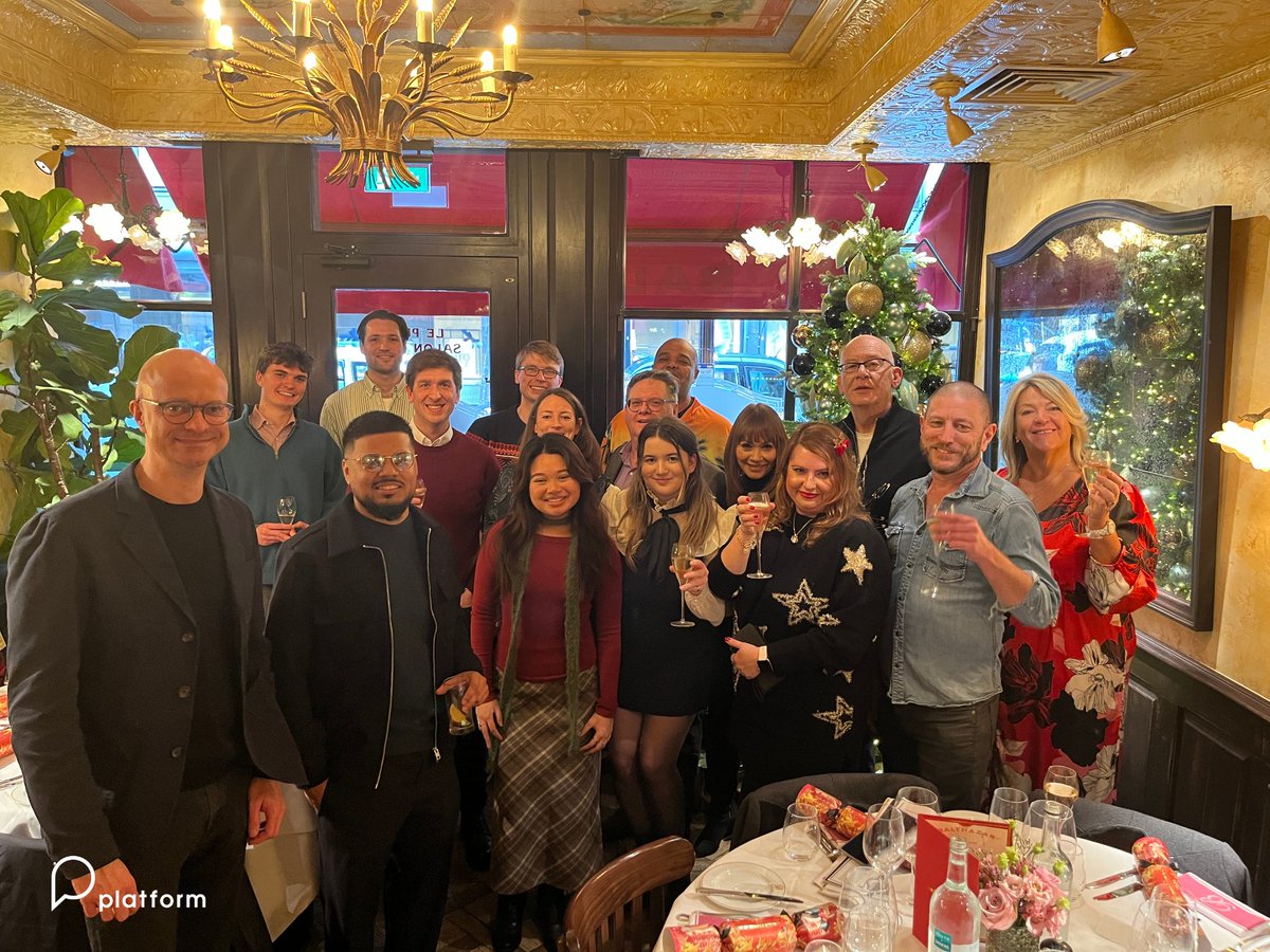 We had a fantastic time at Balthazar in Covent Garden for our Christmas social! 🎄

Wishing everyone a fun festive month from all of us at Platform!