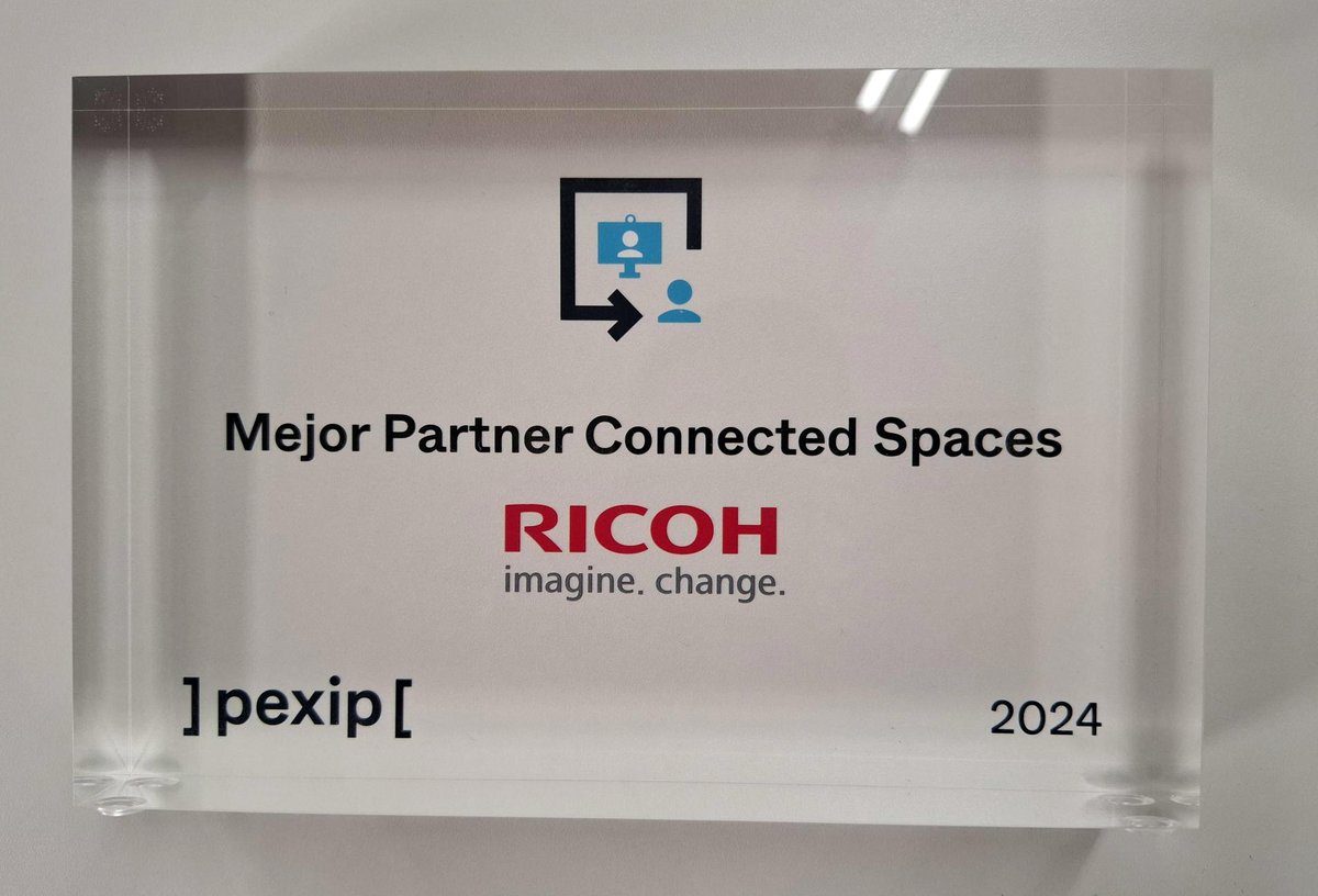 ricohspain's tweet image. Recibimos un nuevo reconocimiento de @pexip a 🌟Partner del Año en Connected Spaces🌟 por nuestro proyecto con @GobAsturias. A través de avanzadas soluciones de videoconferencia, impulsamos la comunicación interna del Principado, así como el despliegue de #VirtualCourts.