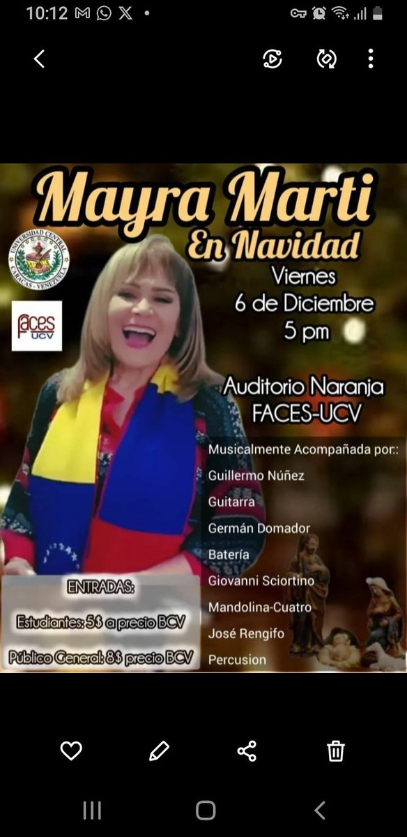 Mañana viernes Mayra en Navidad