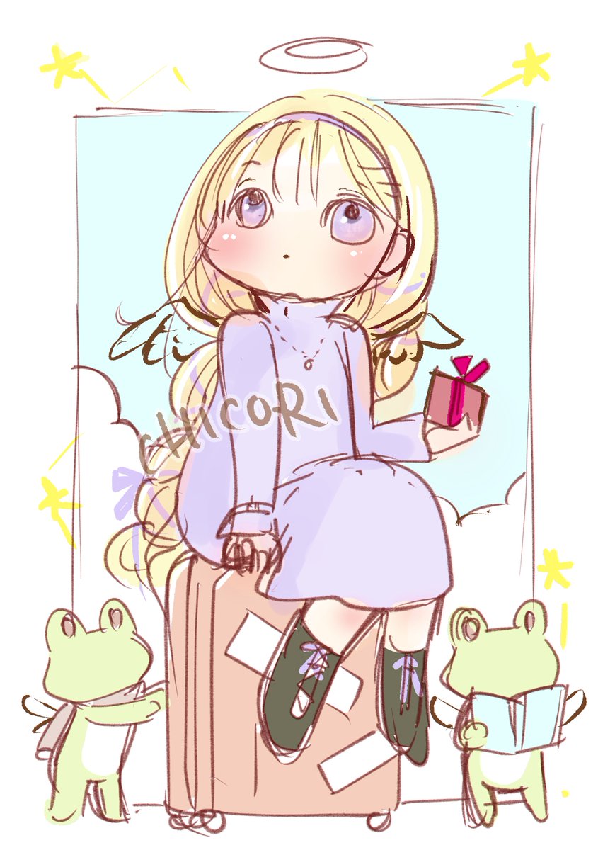 「」|チコリ@✨🐸羽根🪶としっぽ展のイラスト