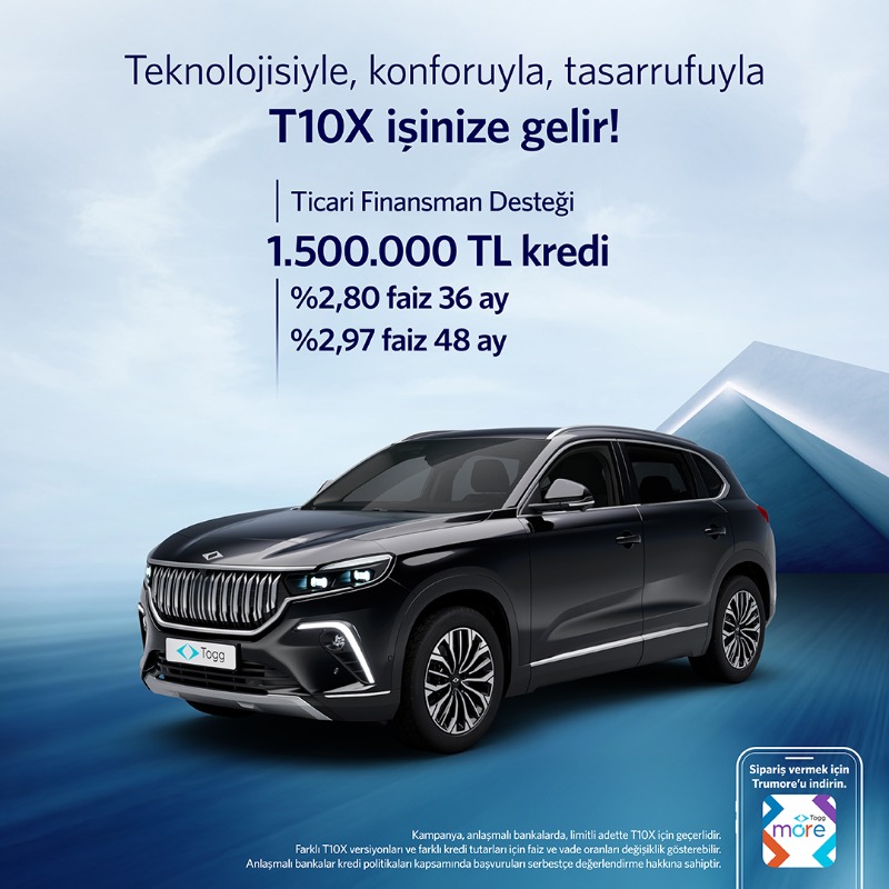 Teknolojisiyle, konforuyla, tasarrufuyla T10X işinize gelir