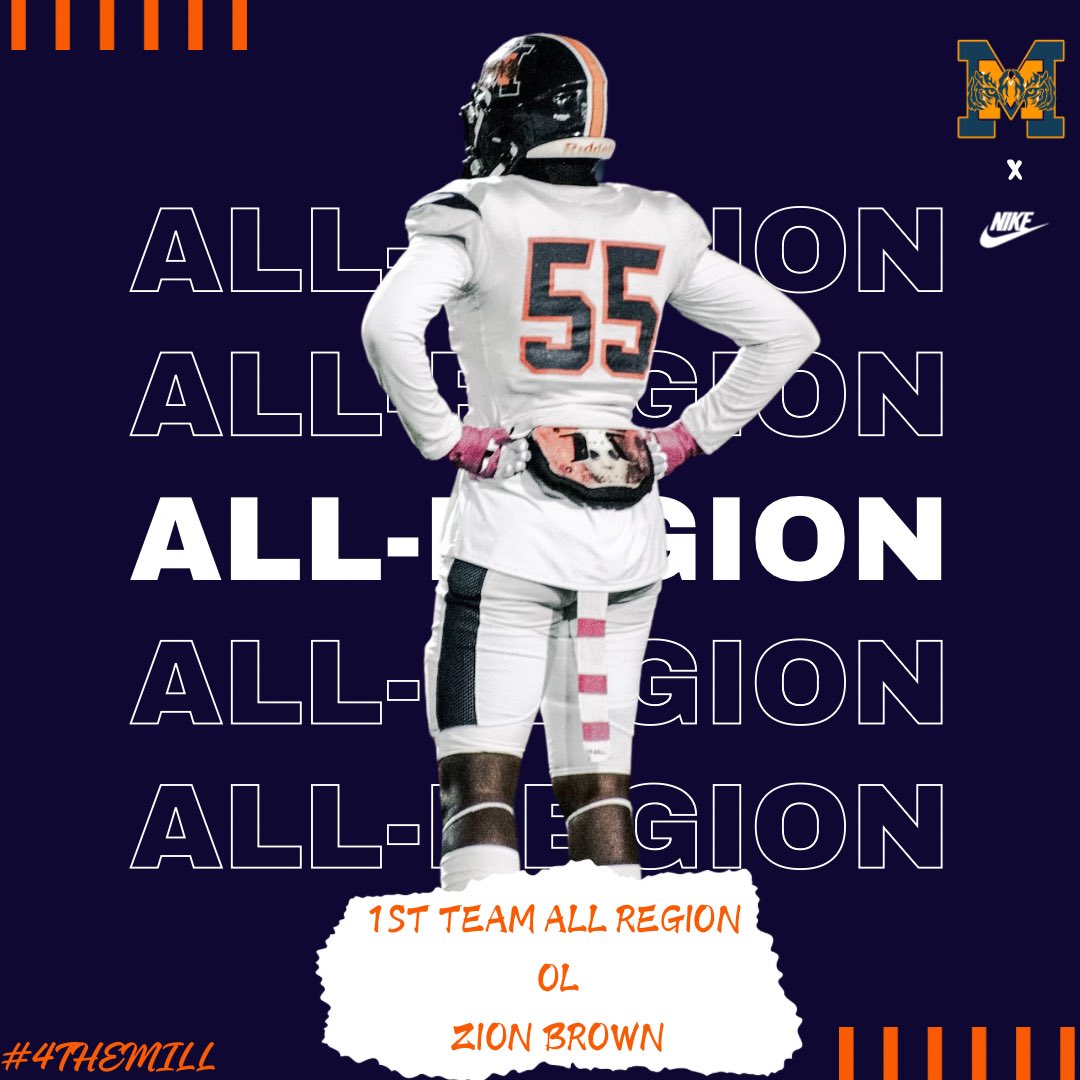 Congratulations to <a href="/5ifty_5/">Zion brown</a> for making 1st Team All-Region ‼️

#4TheMILL 🔶🔷