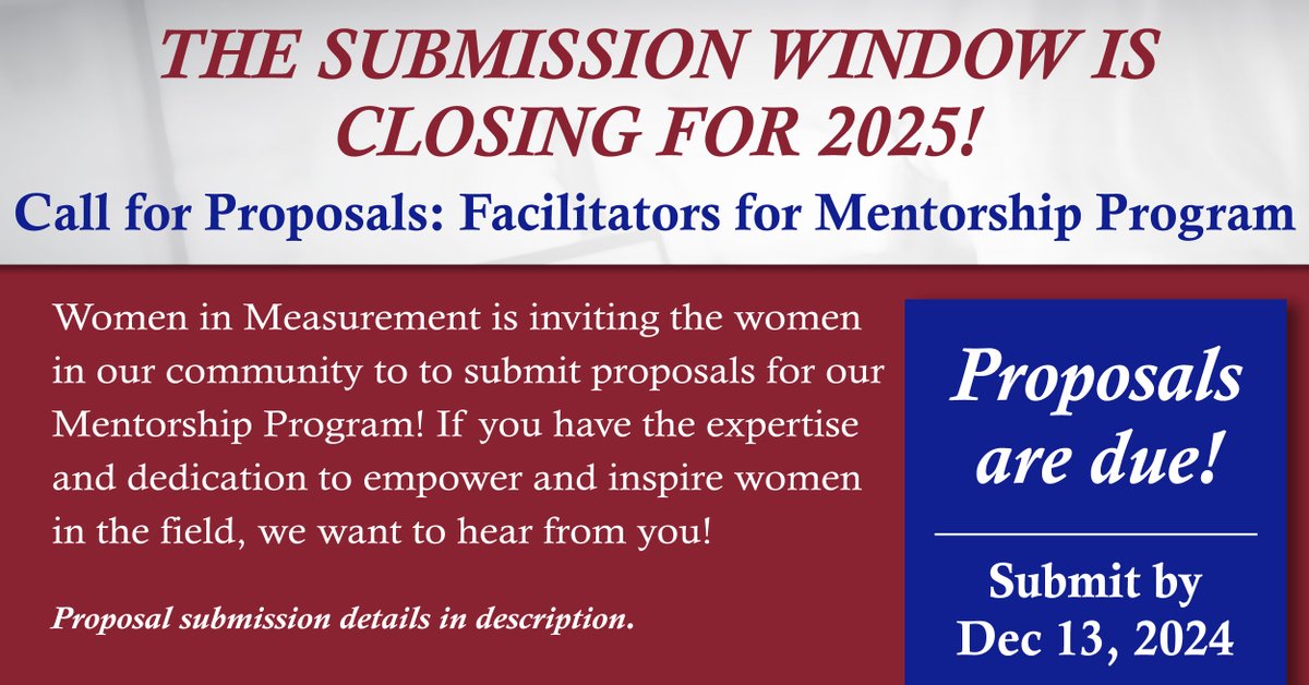 Women in Measurement, Inc. tweet media