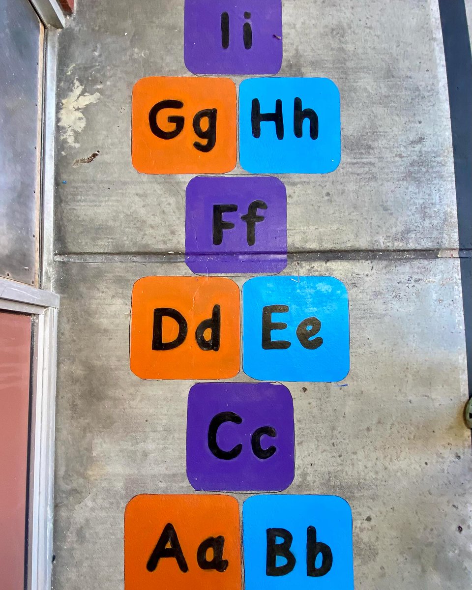 Look at these awesome line up spaces outside at Stovall EC/PK/K! What a fun addition to transition time, plus it adds a little sensory learning time in between activities. We are approved vendors for Aldine ISD, Tomball ISD and Klein ISD. Call us today to get started!