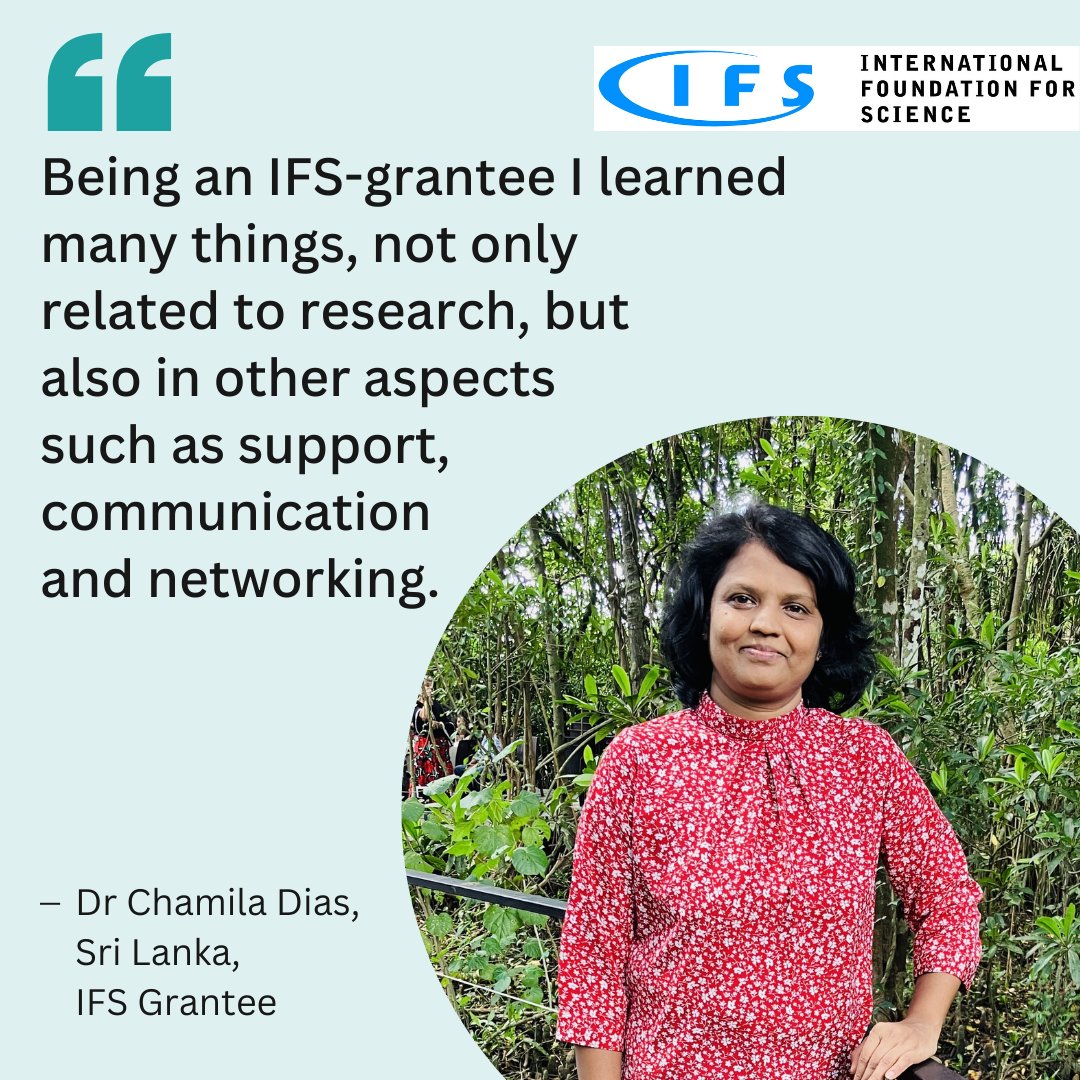 INTERNATIONAL FOUNDATION FOR SCIENCE tweet media