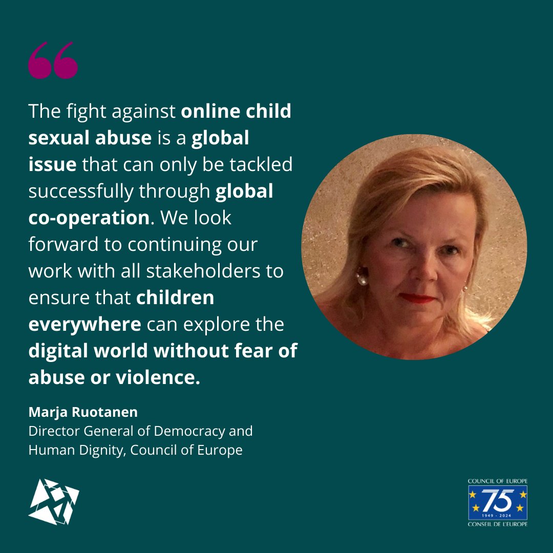 CoE Children (@coe_children) on Twitter photo 🌐 At the #WeProtectGlobalSummit, our Director General highlighted the <a href="/coe/">Council of Europe</a>'s vital work in protecting children from online sexual abuse and reaffirmed the organisation’s unwavering commitment to global collaboration in this crucial fight.
Learn more 👉 go.coe.int/mjZi1 🌐 At the #WeProtectGlobalSummit, our Director General highlighted the <a href="/coe/">Council of Europe</a>'s vital work in protecting children from online sexual abuse and reaffirmed the organisation’s unwavering commitment to global collaboration in this crucial fight.
Learn more 👉 go.coe.int/mjZi1