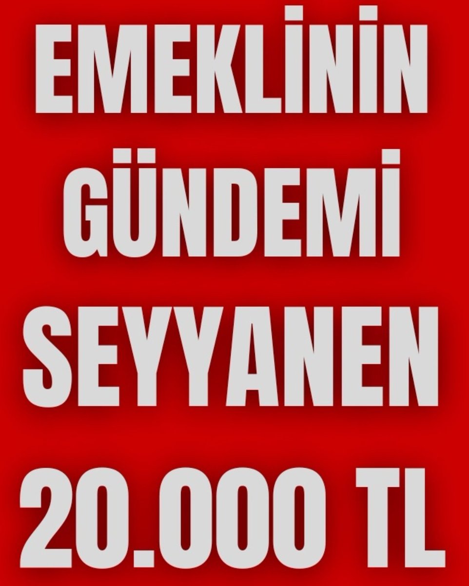 VİCDANA GELİN VİCDANA ‼️

Şu anda Açlık sınırı 20.400TL

Yoksulluk sınırı: 66.000TL

Ortalama kira: 15.000-20.000TL

Asgari ücret: 17.002TL

En düşük emekli maaşı:12.500TL

#EmeklininGündemiSeyyanen20Bin

<a href="/tuikbilgi/">tuik.gov.tr</a> <a href="/RTErdogan/">Recep Tayyip Erdoğan</a> <a href="/isikhanvedat/">Prof. Dr. Vedat Işıkhan</a> 
<a href="/memetsimsek/">Mehmet Simsek</a> <a href="/dbdevletbahceli/">Devlet Bahçeli</a>