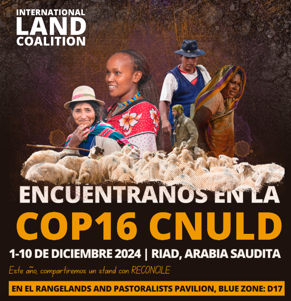 🌍 En la #UNCCD #COP16, estamos luchando para que cualquier esfuerzo hacia el logro de la neutralidad de la degradación contemple los derechos de las comunidades locales a la tierra y el territorio.

🔗 Conoce el programa y participa de nuestros eventos: bit.ly/3ZE2OYN