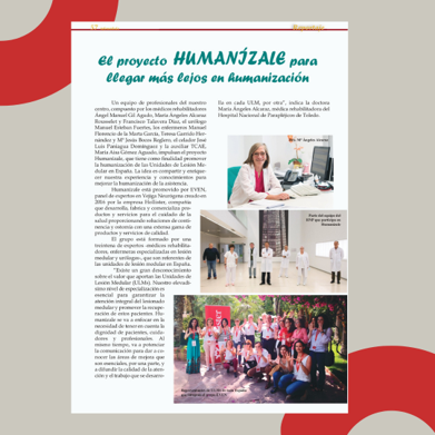 ¡Hoy visitamos nuestra hemeroteca!

El reportaje elaborado por Infomédula, la revista del Hospital de Parapléjicos Toledo, sobre #EVEN y nuestra iniciativa de humanización de cuidados HumanizaLE, sigue siendo uno de nuestros favoritos.
#lesionmedular