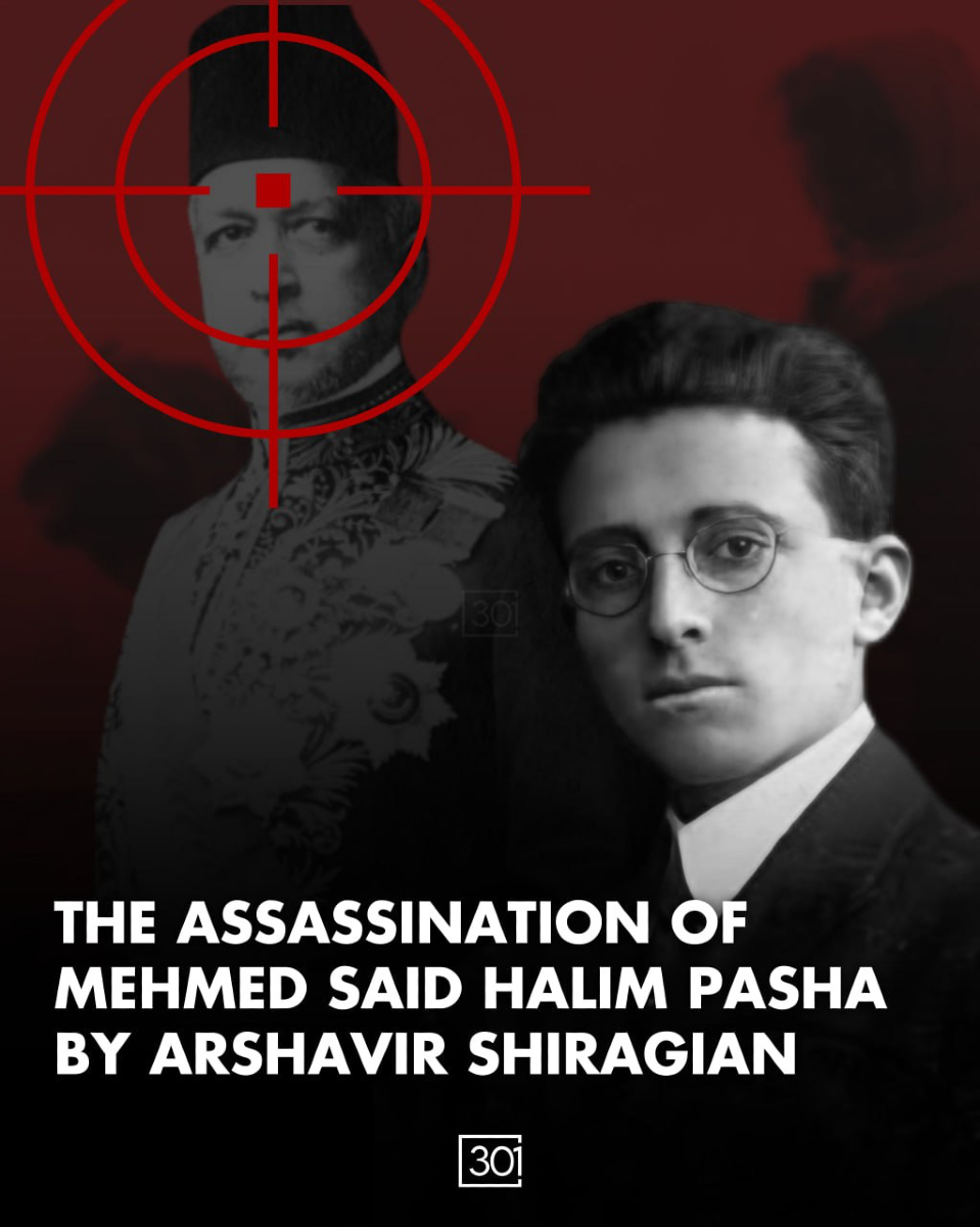 301arm's tweet photo. 103 years ago, on December 5, in Rome, the capital of Italy, at the age of 21, Arshavir Shiragian assassinated one of the organizers of the Armenian Genocide, Turkish Prime Minister Mehmed Said Halim Pasha.

In 1913-1917, Said Halim Pasha served as the Grand Vizier of the Ottoman Empire. During the Armenian Genocide, he signed orders for the deportation of the Armenian population.

As part of the Armenian Revolutionary Federation's Nemesis operation, Arshavir Shiragian was following Halim in Rome. When Halim was returning from a walk with his bodyguard in a carriage, Arshavir jumped on the carriage and killed him.