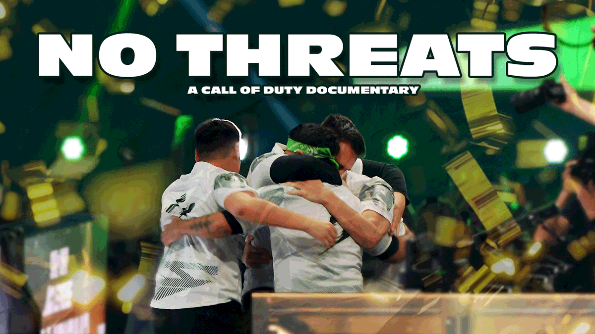 NO THREATS, <a href="/CODLeague/">Call of Duty League</a> goes live at 8pm.

A massive thank you to: <a href="/DREAL_JE/">DREAL</a> <a href="/TacticalRab/">Rab</a> <a href="/gurshbbk/">gursh ⚡️</a> <a href="/BenJNissim/">Ben N</a> <a href="/MilesTheRoss/">Miles Ross @ CDL Champs</a> <a href="/dreamcrazzy/">Ellen Elizabeth Jean</a> @Jackmarsh_GG <a href="/CJTunn/">Chris Tunn</a> <a href="/IHOLDSHIFT/">IHOLDSHIFT</a> <a href="/CharlieCater_/">Charlie Cater</a> <a href="/KianaRawrz/">Kiana 🇵🇷</a> for featuring!

<3 

Premiering here @ 8pm: youtu.be/26gRgDwbjrY